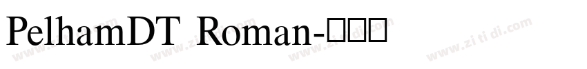 PelhamDT Roman字体转换
